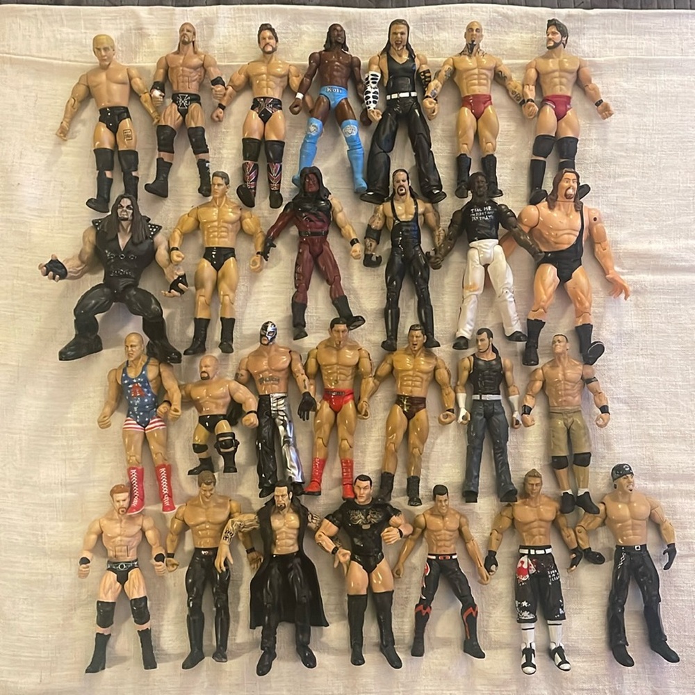 Vintage WWE large lot (27) Wrestling Figures